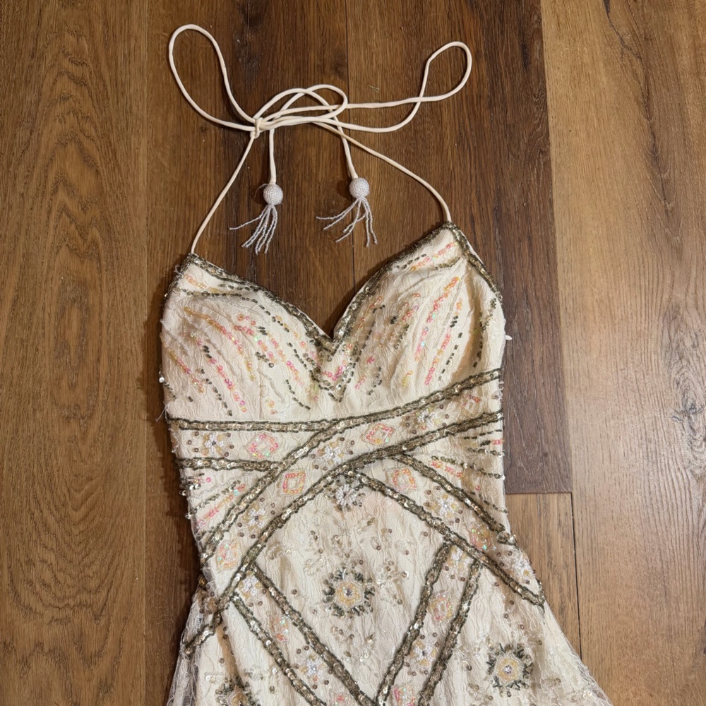 Vintage Y2K Beaded Dress Vintage Beaded Dress Sue Wong Wedding Dress Lace Fairy - Picture 7 of 15
